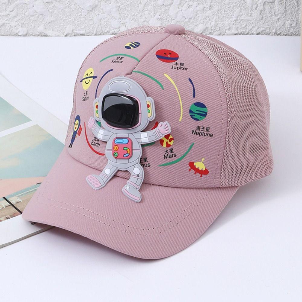 Planet Print Children Peaked Hats Cartoon Astronaut Sun Hat Kids Baseball Caps  Boys Girls
