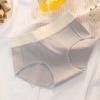 Antibacterial Breathable and Comfortable Women's Underwear, Medium Waist Cotton Underwear Lace Edgeless Briefs