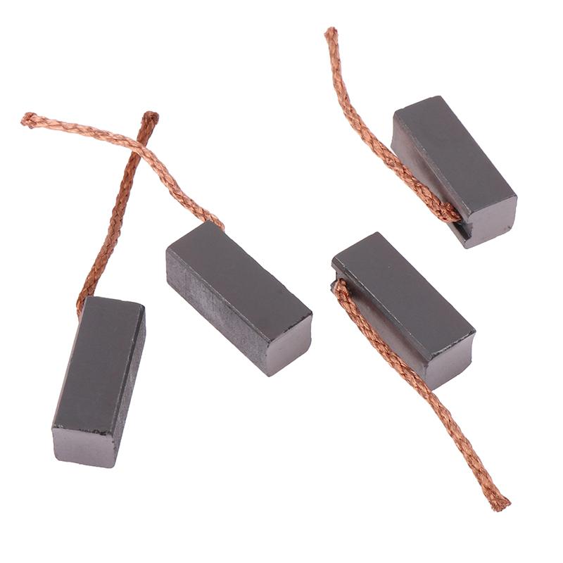 10Pcs High Quality Generic J432A Leads Generator Carbon Brushes Wire Electric Motor Brush Replacement 8×8×19Mm