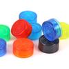TRkin Effector Footswitch Hats for Guitar Effects Pedals and (5-Pack) (Red, Yellow, Green, Blue, Clear)