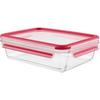 Tefal Storage Container, Rectangular 1.3L, Airtight, Integrated Packing Structure, Heat-resistant Glass, "Master Seal Glass Rectangle", Oven Cooking,