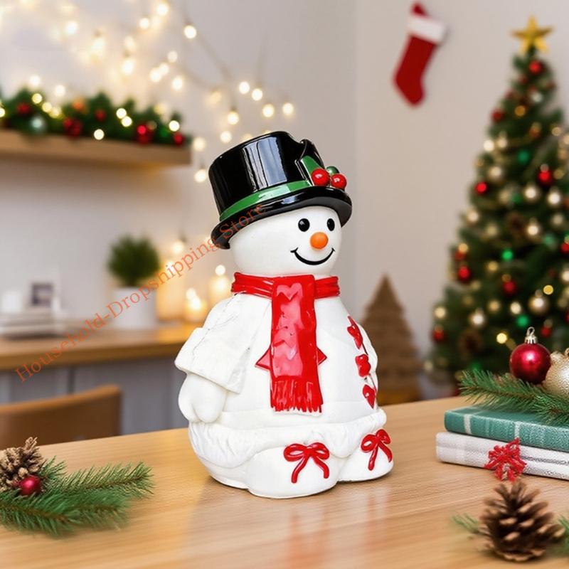 Snowman Figurine Silicone Mold Christmas Theme Silicone Mould For Handmade Soap Festival Decoration 85AD