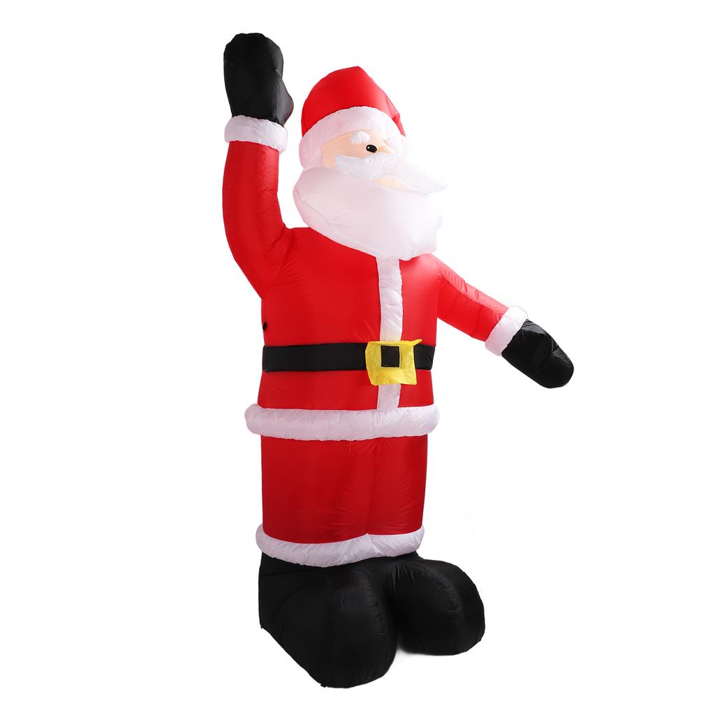 2,4 м рождественские надувные Санта-Клауса, уличные рождественские украшения, надувной декор для двора на Рождество