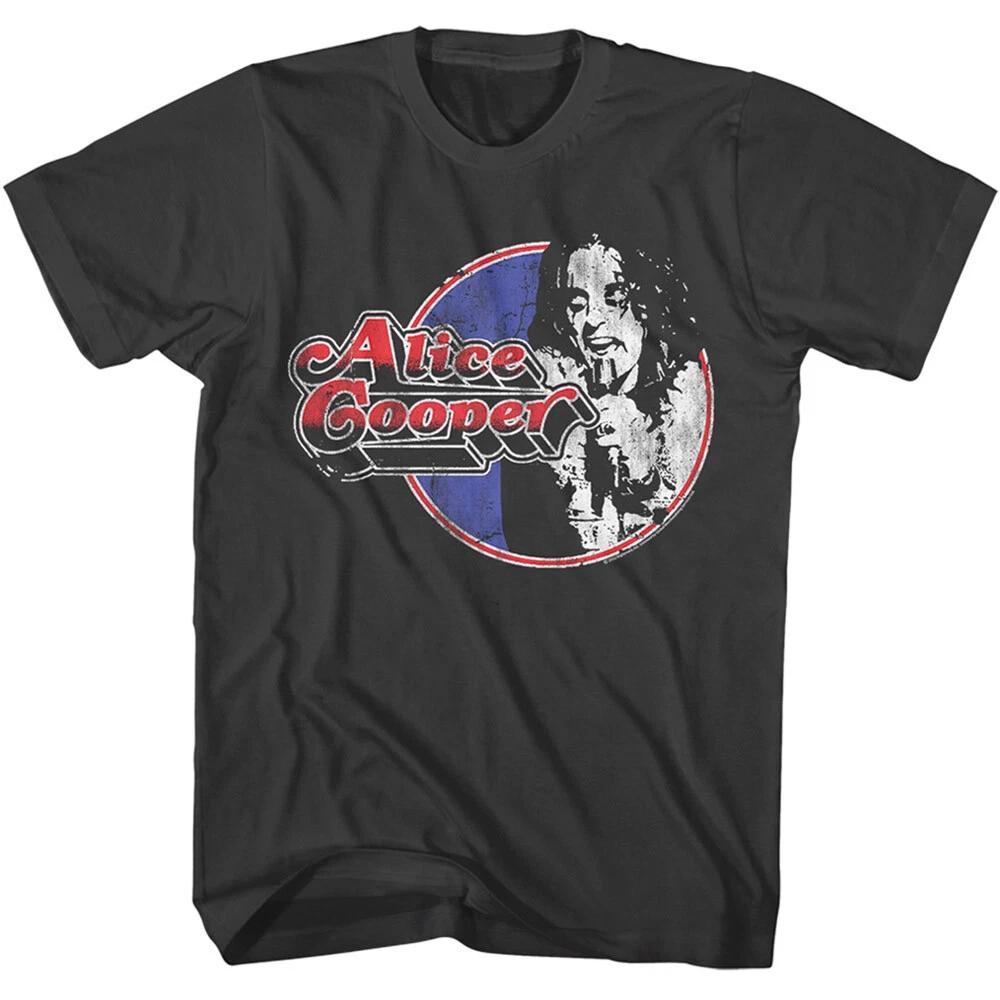 Alice Cooper Retro Poster Men's T Shirt Heavy Metal Rock Legend Concert Tour