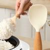 Silicone Spoon Non-stick Cooking Spoon Anti-scalding Pot Rice High-temperature-resistant Spoon Durable Kitchen Gadgets