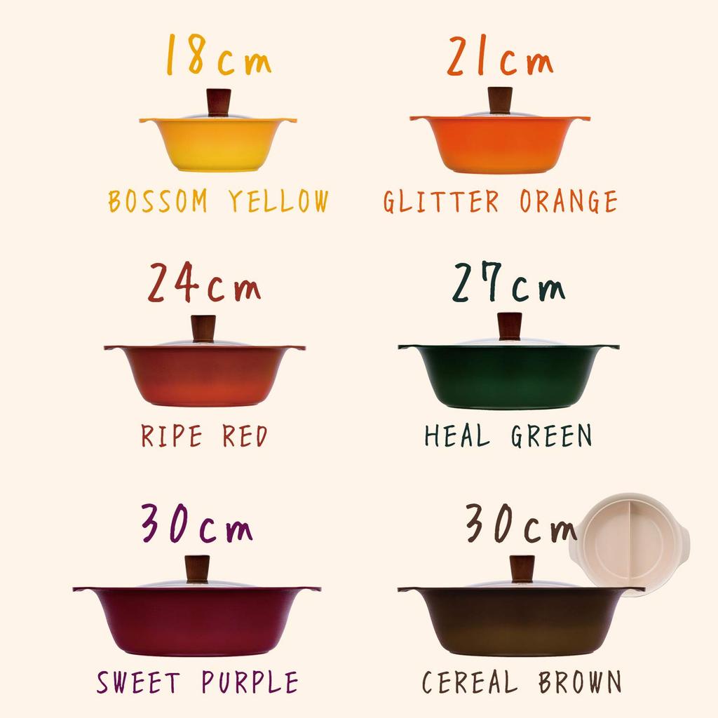 Wahei freiz Ripe Red, 8-inch Pot (serves 3-4), Induction Compatible, Ceramic Coated, Vegetto Marche, RB-1241