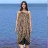 Fashion Leopard Print Large Beach Scarf Women's Leopard Point Thin Versatile Scarf Shawl