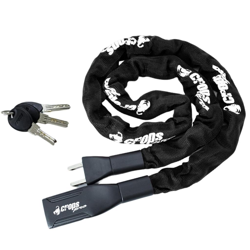 Crops Chain Lock 6mm X 1100mm Dimple Key K4-66 CP-K4-66-01 (Black)
