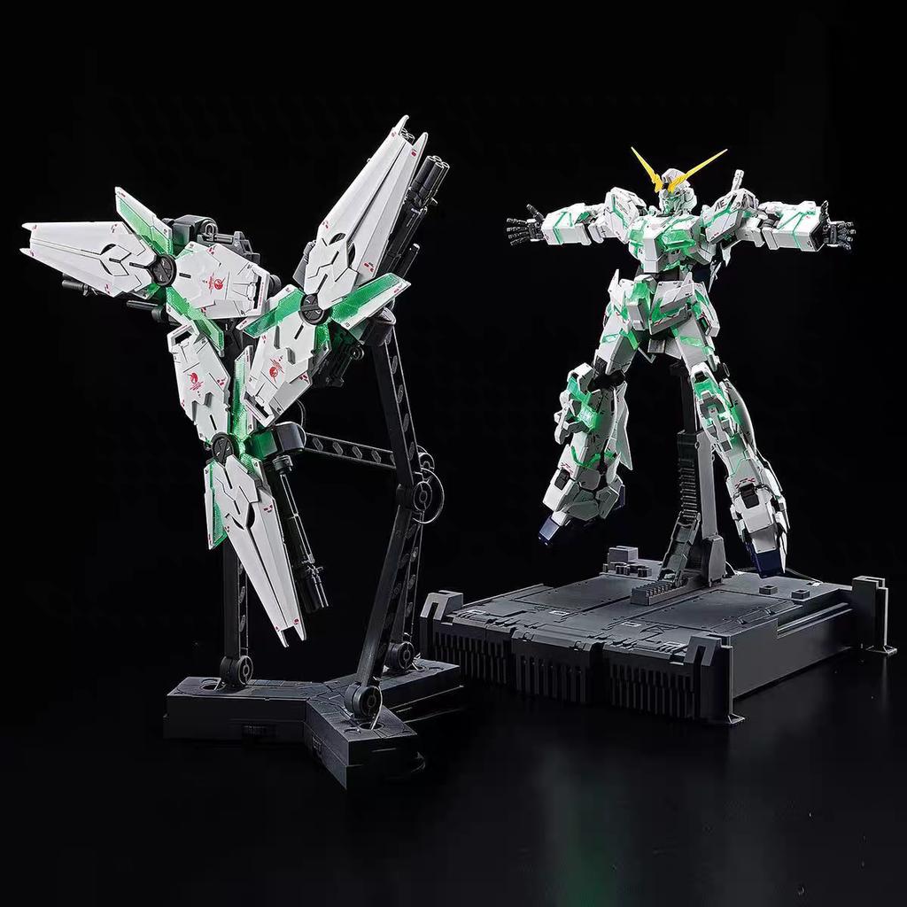 New Shenshou Model 1/100 Mgex Unicorn Assembly Model Kits Action Figure Have Light Group And Base Collect Ko Unicorn Statue Gift