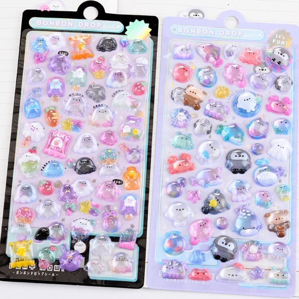 Mobile Phone Decoration 3D Stickers DIY Acrylic Diamond Patch Funny Gooka Decorative Stickers