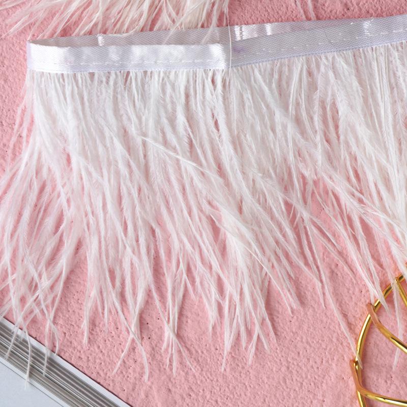 Отделка из страусиных перьев 10-13 см для украшения платья и танцевальной юбки - Аксессуары для одежды
