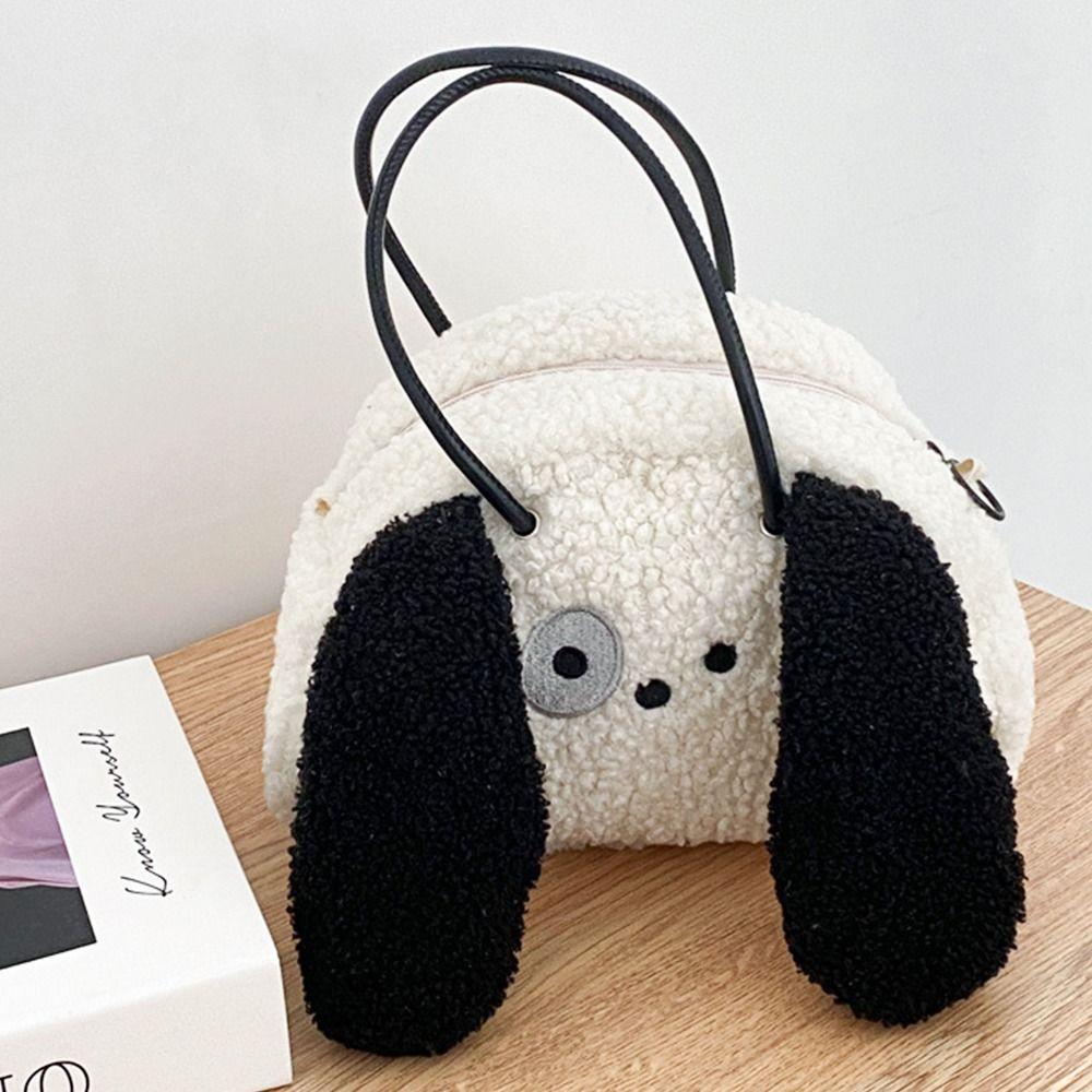 Милые плюшевые сумки через плечо с изображением щенка, женские сумки-мессенджеры с изображением мультяшной собаки, женские плюшевые кошельки с изображением животных, рюкзак