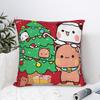 Bubu Dudu Рождественская наволочка Квадратная наволочка для офиса, автомобиля, домашнего декора, оригинальная наволочка