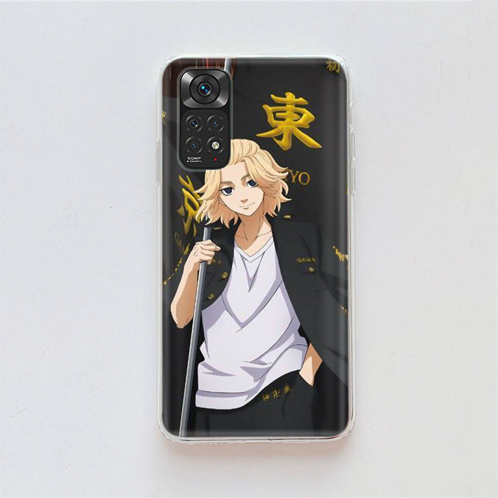 Чехол DT25 Tokyo Revengers для Samsung A04 A14 A23 A34 A54 M23 M33 M52 M53 Realme 10 9 C30S C35 C55 VIVO Y02S Y21 Y33S Y51 X80 Pro Прозрачная крышка