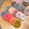 Girls Mink Fur Ponytail Holder Elastic Plush Hair Ring Faux Rabbit Fur Scrunchies Hair Rope Elastic
