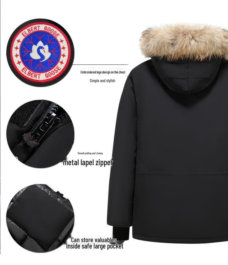 Зимняя экспедиционная парка с гусиным пухом - Утепленная большого размера рабочая одежда для мужчин и женщин