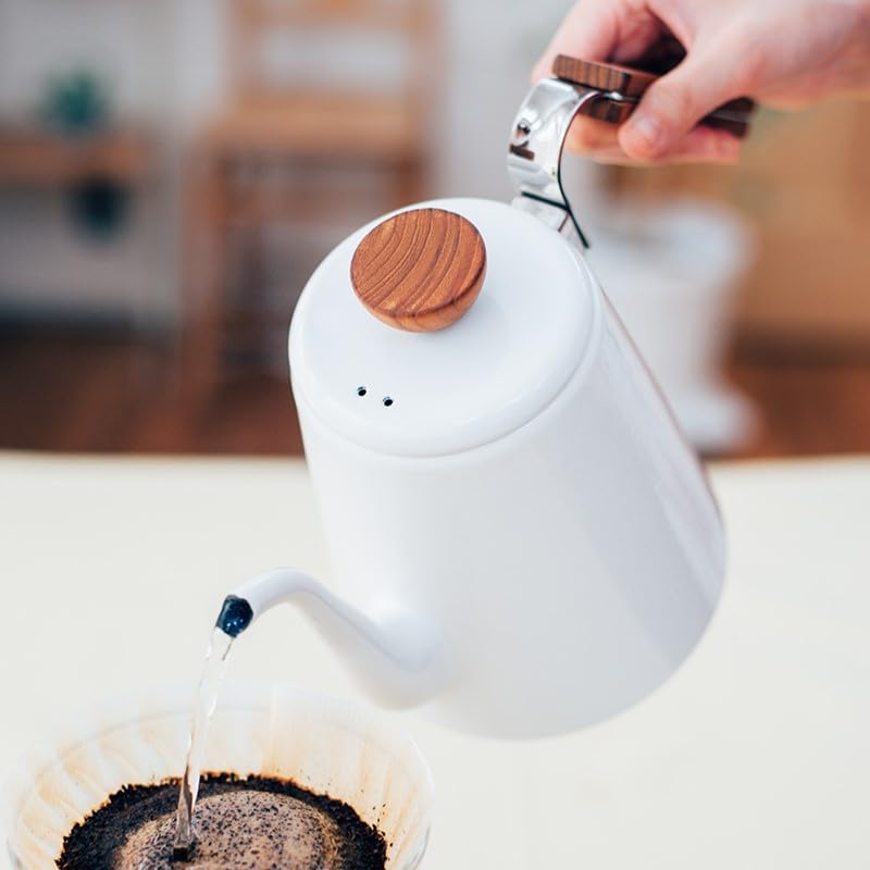 Эмалированный чайник HARIO Bona 800 мл IH совместимый BDK-80-W