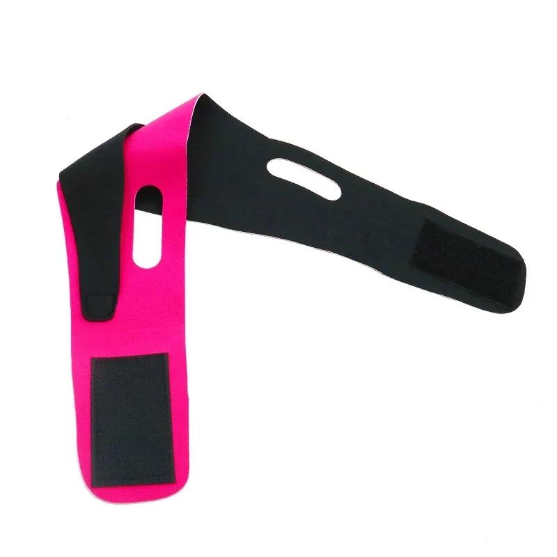 Бандаж для лица с двойным подбородком, тонкая подтягивающая маска против морщин, ремешок, V-образный пояс для лица, женский инструмент для похудения и красоты лица