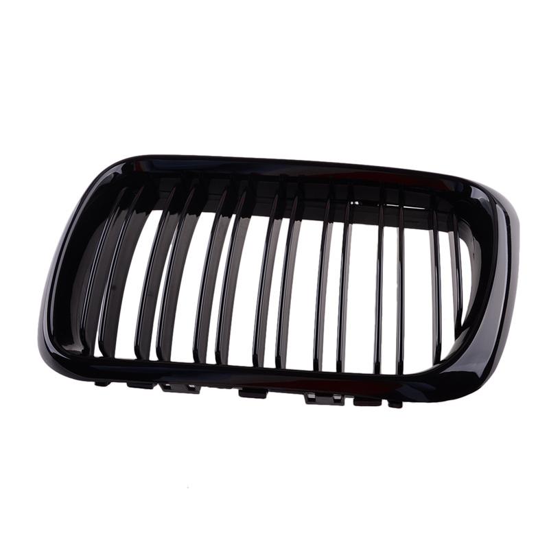 1 Pair Car Dual Slats Double Line Front Bumper Hood Grille 51138195152 Fit for BMW 3 Series E36 Sedan Compact Cabrio Facelift
