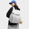FILA Original Fashion Simple Cute Versatile Multi-Pocket Design Fabric Backpack Women backpack Silver F13W549166FSV