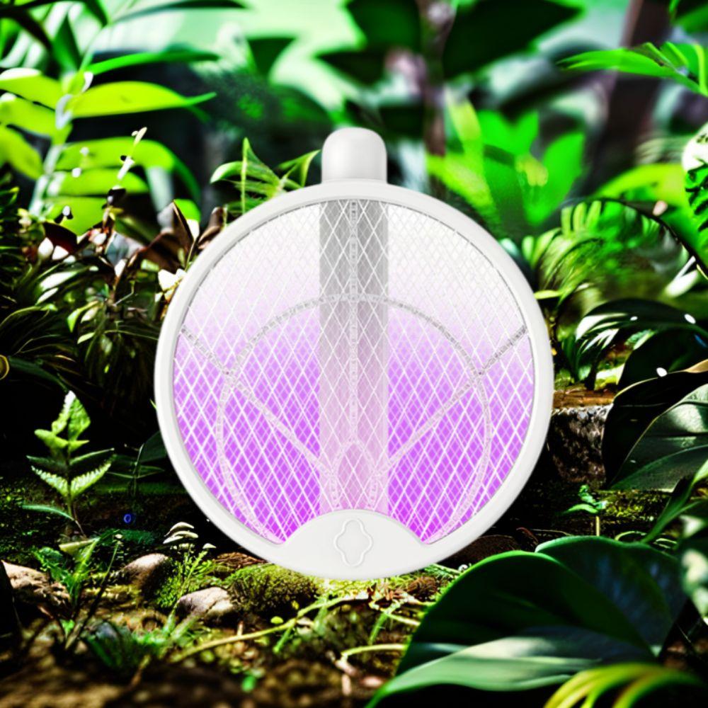 Handheld Foldable Mosquito Killler USB Charging Fly Swatter Electric Mosquito Killler  Bedroom