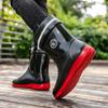Large Size Rain Shoes Men's Medium Tube Waterproof Shoes Thick-soled Fashion Outdoor Water Boots Thermal Short Rain Boots Rubber Shoes