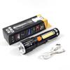Led Tactical Flashlight Super Bright 4 Modes Usb Rechargeable With Cob Side Floodlight Lighting Waterproof Zoomable