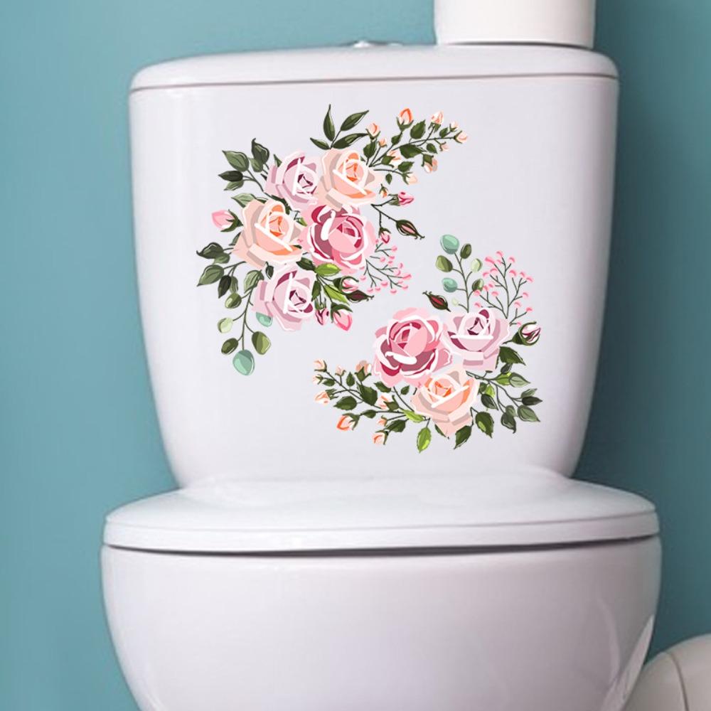 Водонепроницаемая наклейка на крышку унитаза, украшение для стены ванной комнаты, наклейка на крышку унитаза