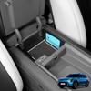 For Kia EV9  2024 2025 Special Center Storage Box Console Armrest Organizer Water Cup Double Layer Storage Box Accessories