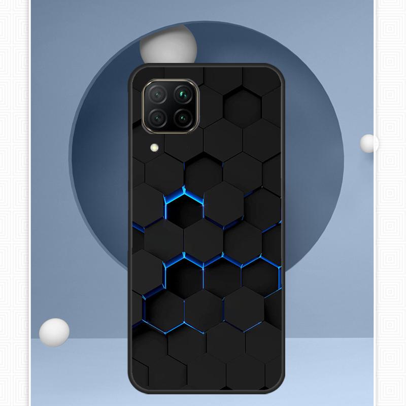 3D Шестиугольные Огни Для Huawei Nova Y72 Y90 Y61 Y91 Y60 Y70 12s 12i 11i 8i 9 10 SE P20 P40 Lite P60 P30 Pro Чехол