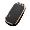 Golden-edged TPU Key Case Cover for Kia K3 K5 Sportage R Optima Telluride Seltos Ceed K2 Rio Sorento K4 Cerato Forte Picanto Stonic Carnival Soul