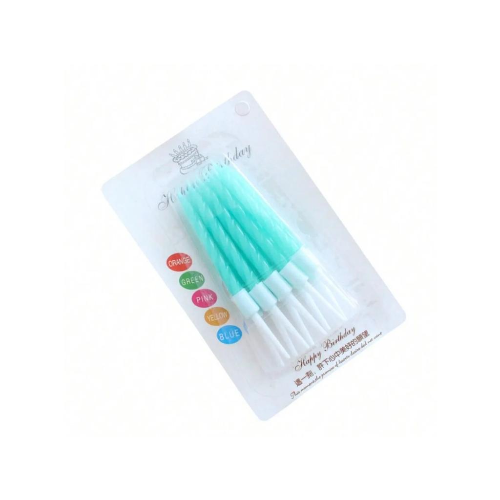 10 шт. Градиентные свечи для торта на день рождения Идеальные рождественские свадебные тематические вечеринки Украшения для торта на день рождения