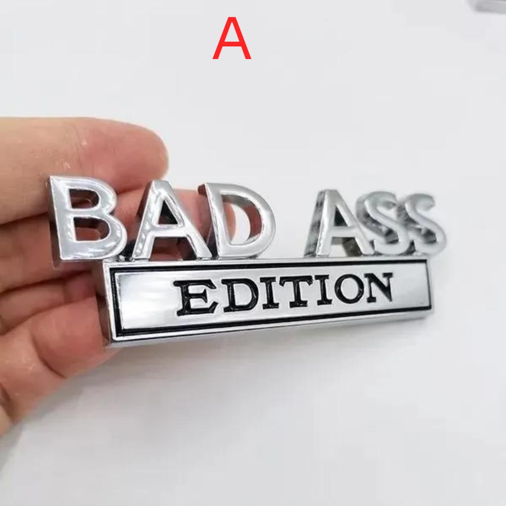 Car BAD ASS Edition Metal Emblem Badge Sticker For Jee/p Gr/and Ch/erokee Lib/erty P/atriot Ren/egade Fo/rd F-150 F250 F350