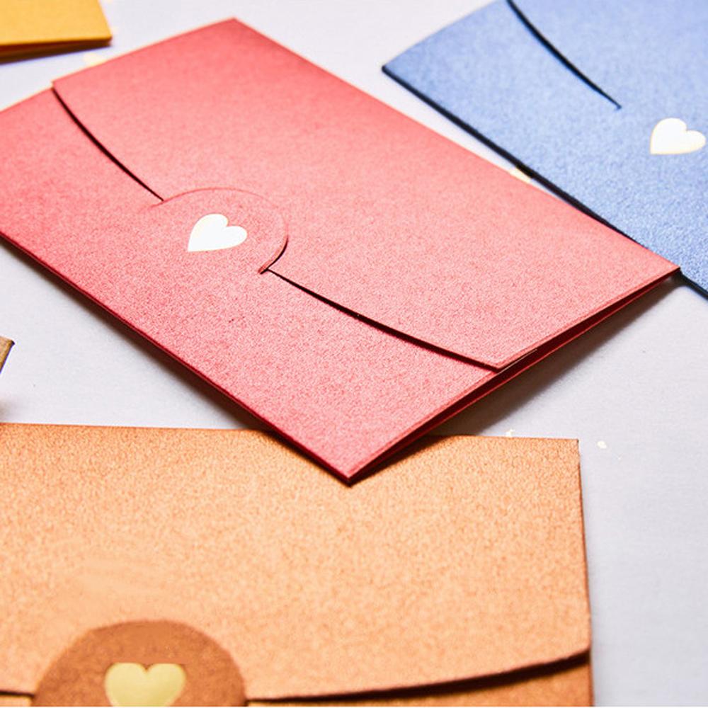 Stamping Love 10.5*7CM Pearlescent Paper Name Card Mini Envelopes Paper Envelopes Greeting Card