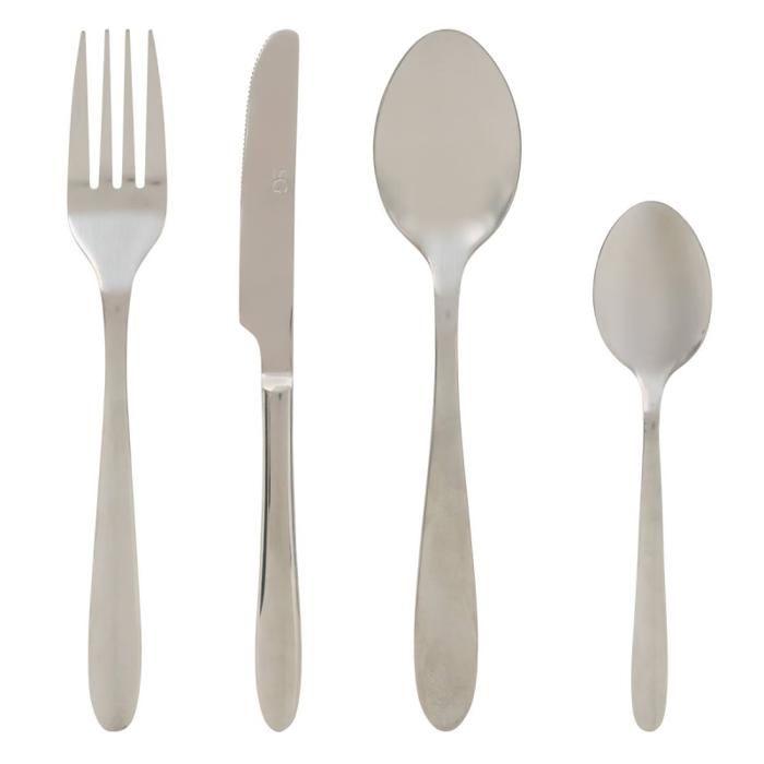 Ménagère 24 pièces "Nevis" inox Secret de gourmet