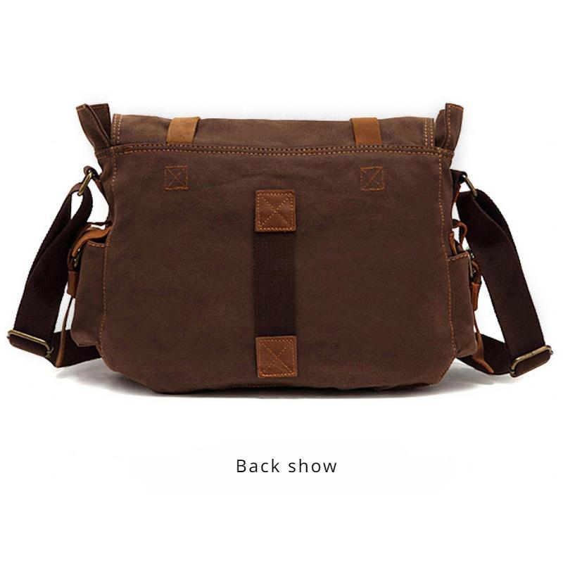 Мужская парусиновая сумка на плечо в стиле ретро, ​​европейско-американский стиль, мужская сумка через плечо, уличный повседневный рюкзак, подарок на день отца