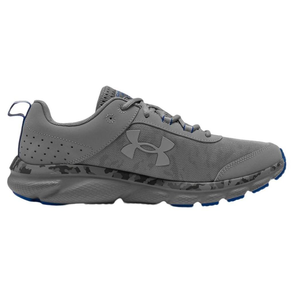 Under Armour Charged Assert 8 Comfortable Versatile Breathable Fabric Low Top Casual Running Shoes Men Sneaker Gray 3027030-100