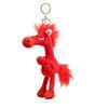 New Year Horse-Shaped Keychain - Cute And Soft Plush Keychain Collectible - Plush Horse Toy | Suitable For Cars, Bags, Dining Tables, Etc.