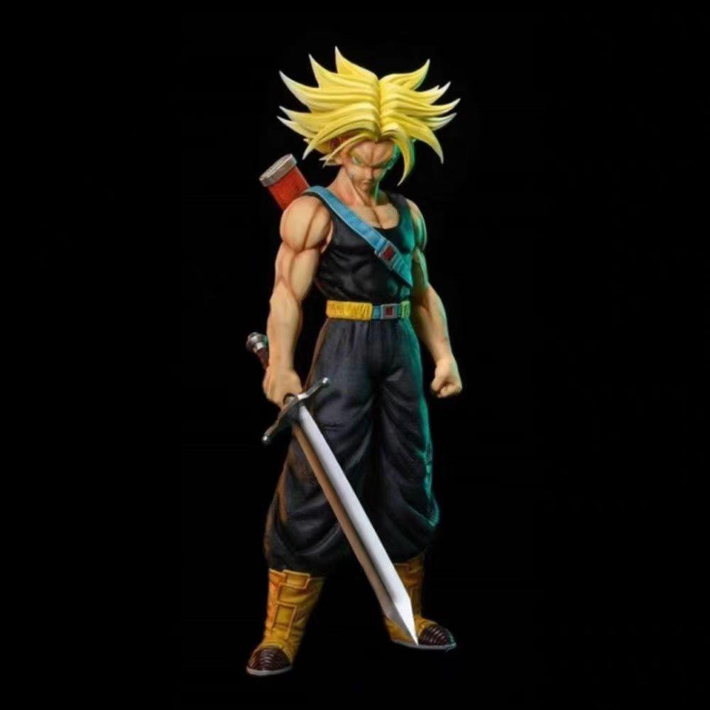 27 см Аниме Dragon Ball Z Двухголовый Будущий Воин Тракс Фигурка Действия Статуэтка ПВХ Коллекционная Модель Игрушки для Мальчиков Подарки