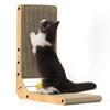FUKUMARU L-Shaped Cat Scratcher, Small Cat Scratcher, Cardboard Scratching Post with Toy, 38.62448cm (LWH)