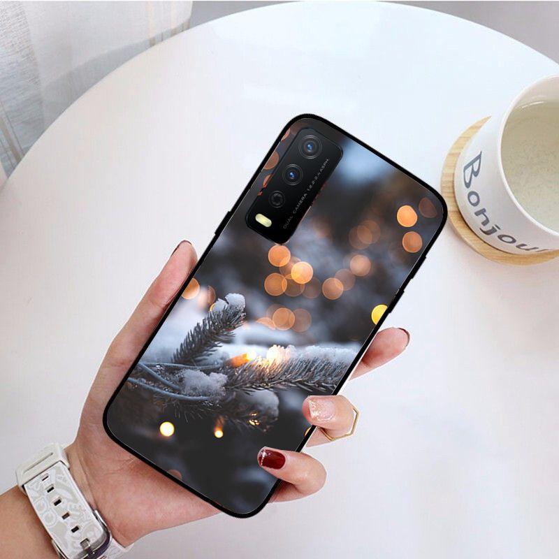 Чехол для телефона с пейзажным зимним светом и снегом для vivo Y31 Y30 Y33S Y11S Y12S Y17 Y20S Y21S Y1S Y53S Y15 Y19 Y91C V23 5G, чехол