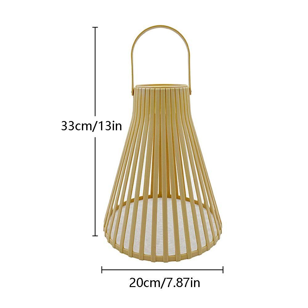 Retro Solar Lamps Waterproof Atmosphere Pendant Lamp Decor Rattan Chandelier Light Outdoor