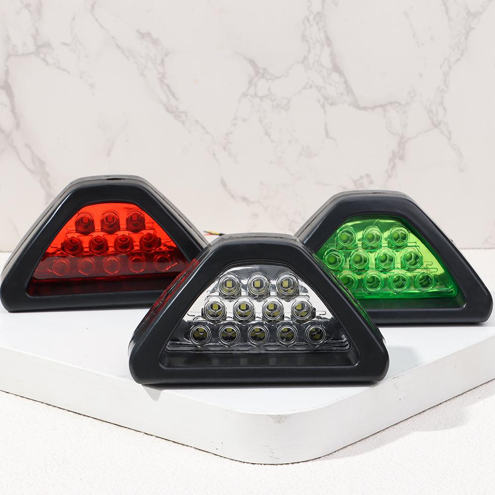 Accessories F1 Style Sporty Triangle Brake Signal Lamp Stop Light Third Brake Lamp Rear Fog Light