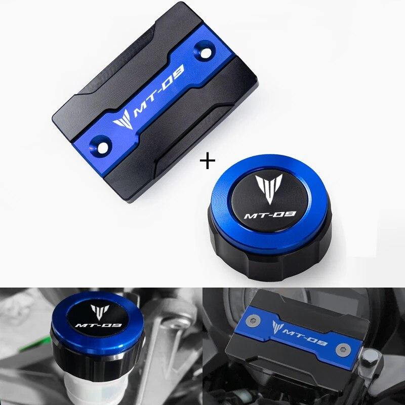 Для Yamaha MT-09 MT 09 mt09 FZ09 2014-2022 детали мотоцикла передняя и задняя крышка бака тормозной жидкости, крышка бачка