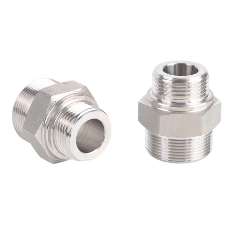 Stainless Steel Hex Reducing Male Thread Adapter