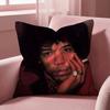 Чехол на подушку SingerJ-Jimi H-Hendrix, Универсальный чехол для подушки для дома и автомобиля - Двусторонний, Мягкий и прочный для ежедневного использования