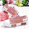 Spring and Summer New Women's Canvas Shoes Cute Cartoon Women's Shoes Non-slip Breathable Casual Small White Shoes