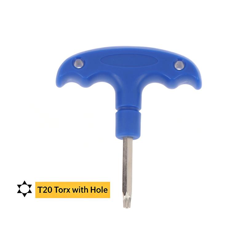 Durable T25 Golf Club Wrench Smooth Plastic Handle Reliable Torque Wrench for Golf Club Repair Professional Golf Workshop Use