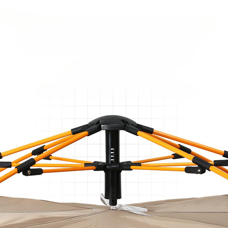 Уличная портативная складная полностью автоматическая палатка для кемпинга, пляжа, быстро открывающаяся палатка для кемпинга, серебряное клеевое покрытие, утолщенная непромокаемая палатка