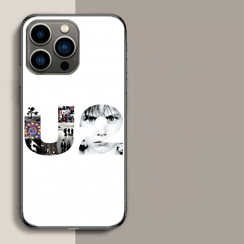 Чехол для телефона Band U2 для iPhone 17 Air 15 Pro 14 Plus 16 Pro Max 12 13 Mini 11 16E X XS Чехол Милый Fundas